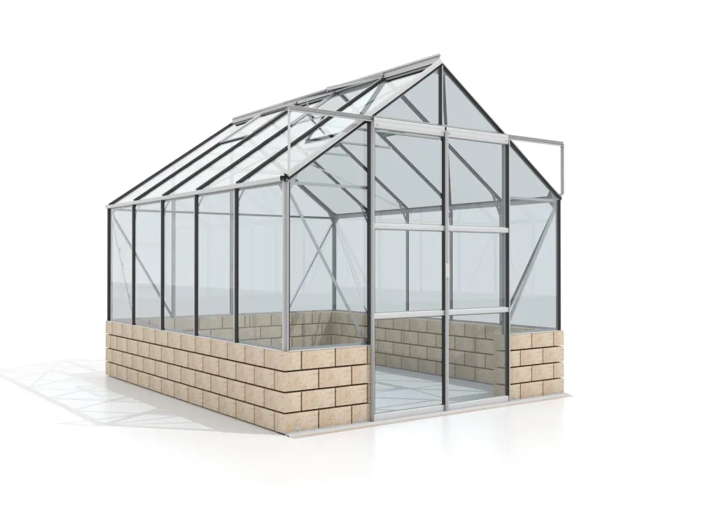 Gewächshaus Cassandra 9900 ESG 3 mm, Farbe alu