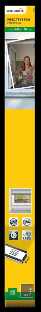 Insektenschutzfenster PREMIUM, Farbe weiß, 140 x 150 cm