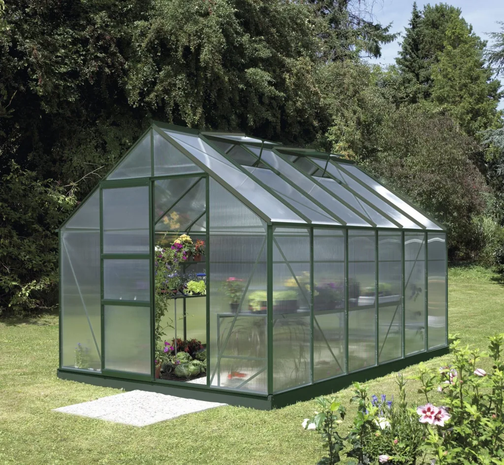 Gewächshaus Merkur 9900 HKP 6 mm, Farbe smaragd
