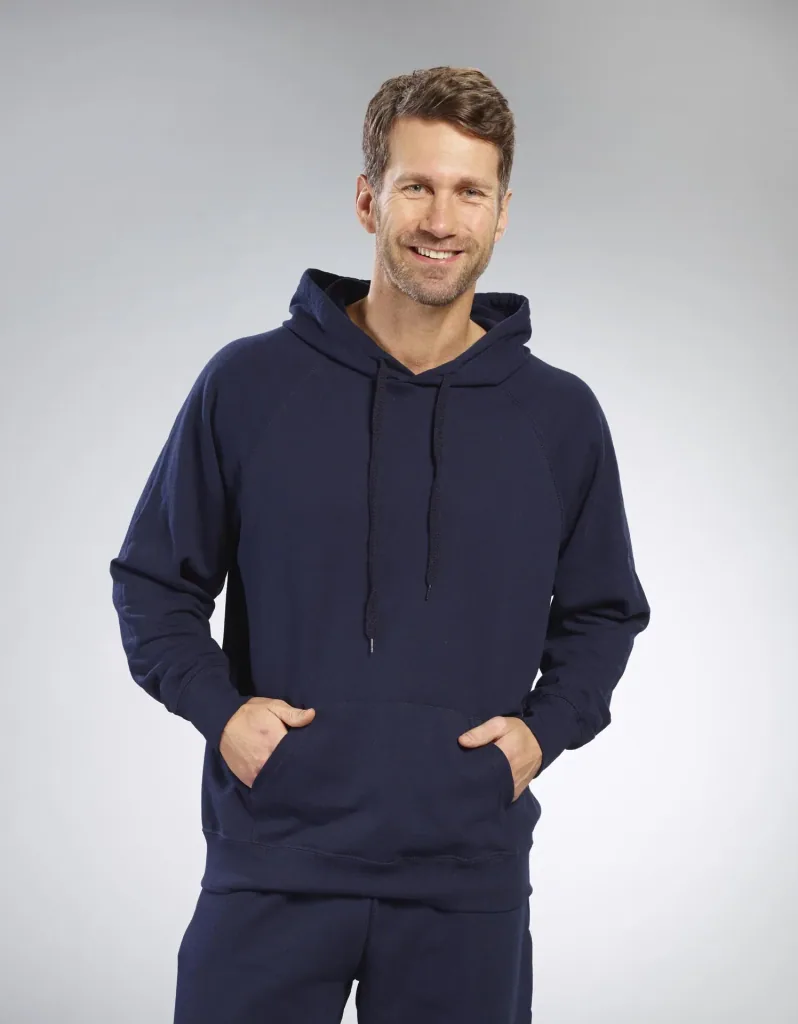 Hoody mit Kängurutasche, Farbe marine, Gr.XL