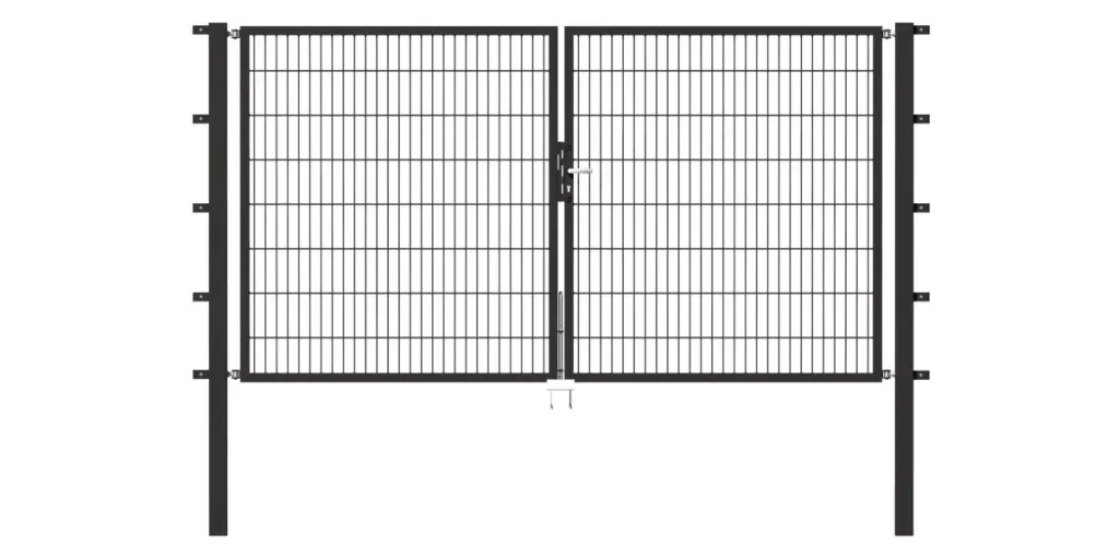 Doppeltor Flexo mit Zubehör, anthrazit, Breite 200 cm, Höhe 140 cm, PF: 60x60 cm
