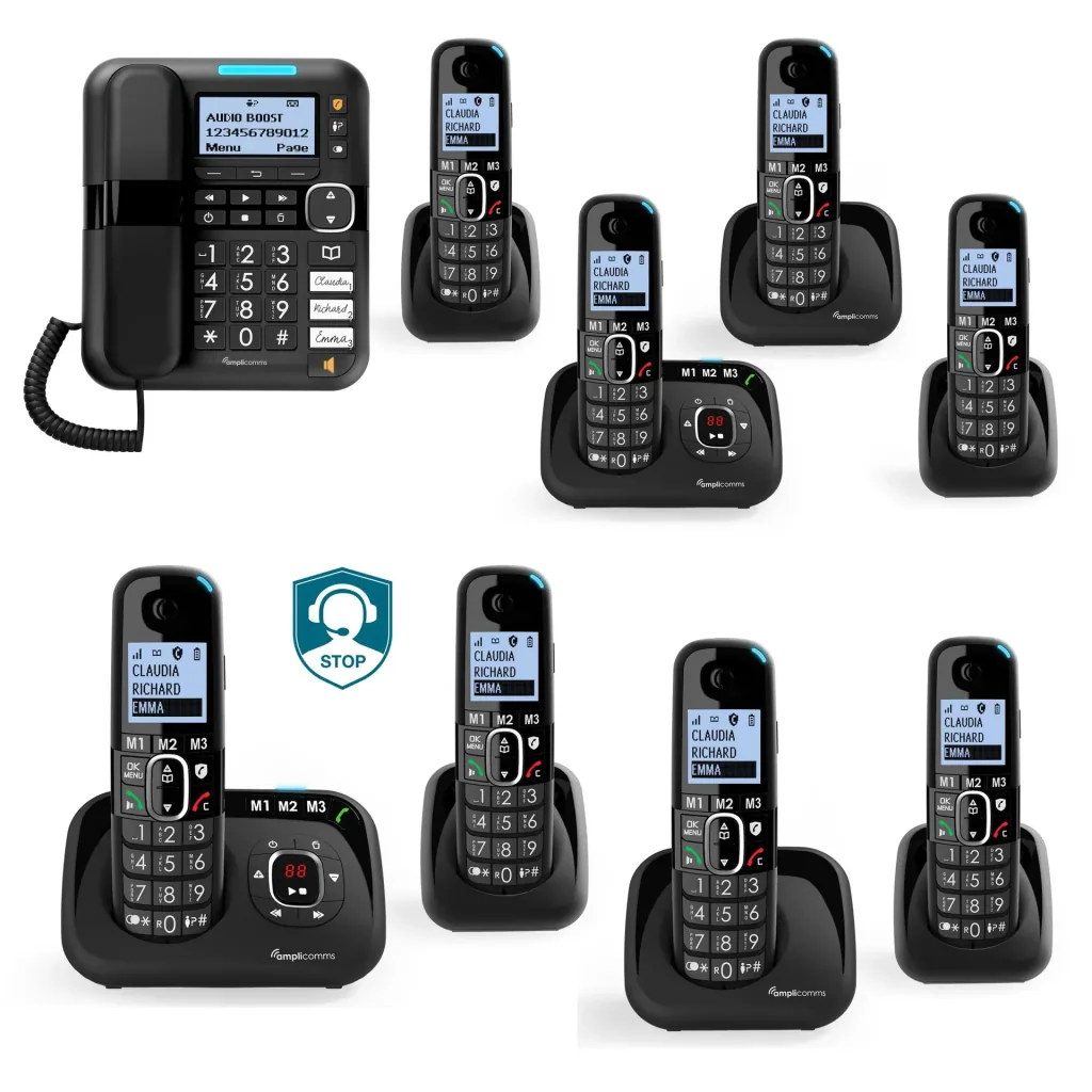 Schnurlos Großtastentelefon mit Anrufbeantworter
