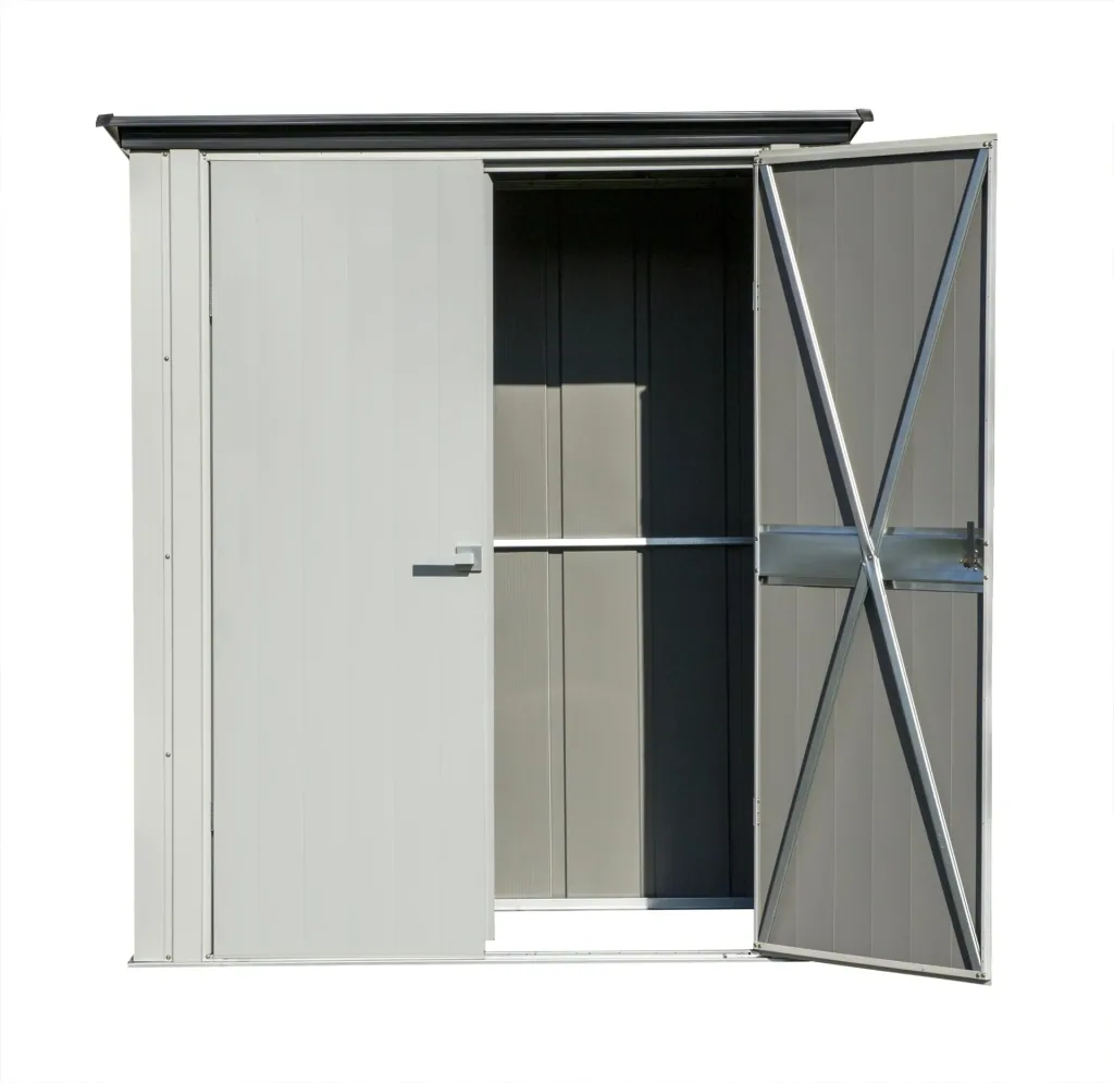Geräteschrank 5x3 lichtgrau/anthrazit 1,72 x 1 x 1,89 m