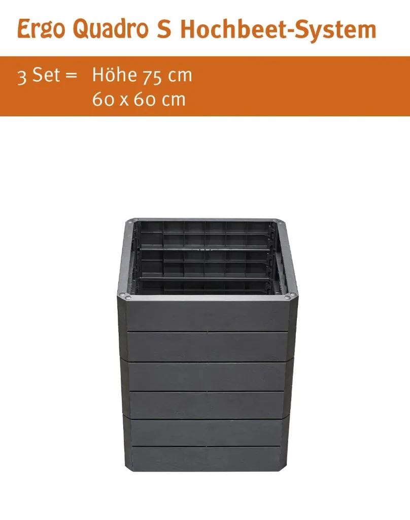 Hochbeet-System Stone "Ergo Quadro", Größe S