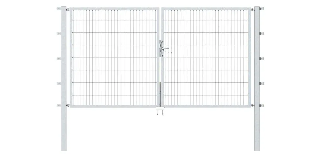 Doppeltor Flexo mit Zubehör, feuerverzinkt, Breite 200 cm, Höhe 160 cm, PF: 60x0 cm