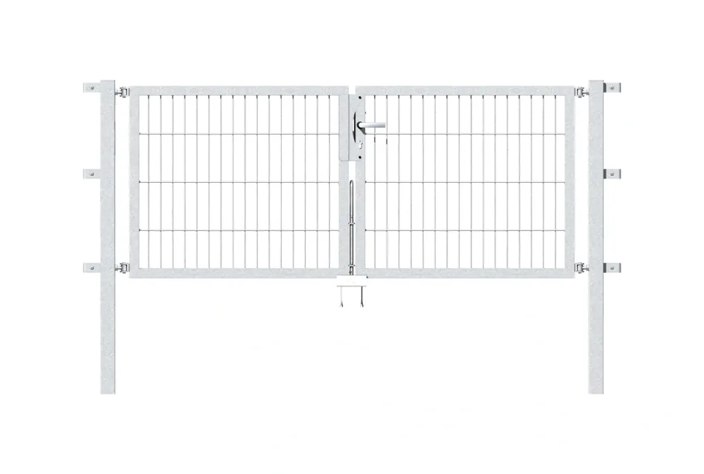 Doppeltor Flexo mit Zubehör, feuerverzinkt, Breite 200 cm, Höhe 160 cm, PF: 60x0 cm