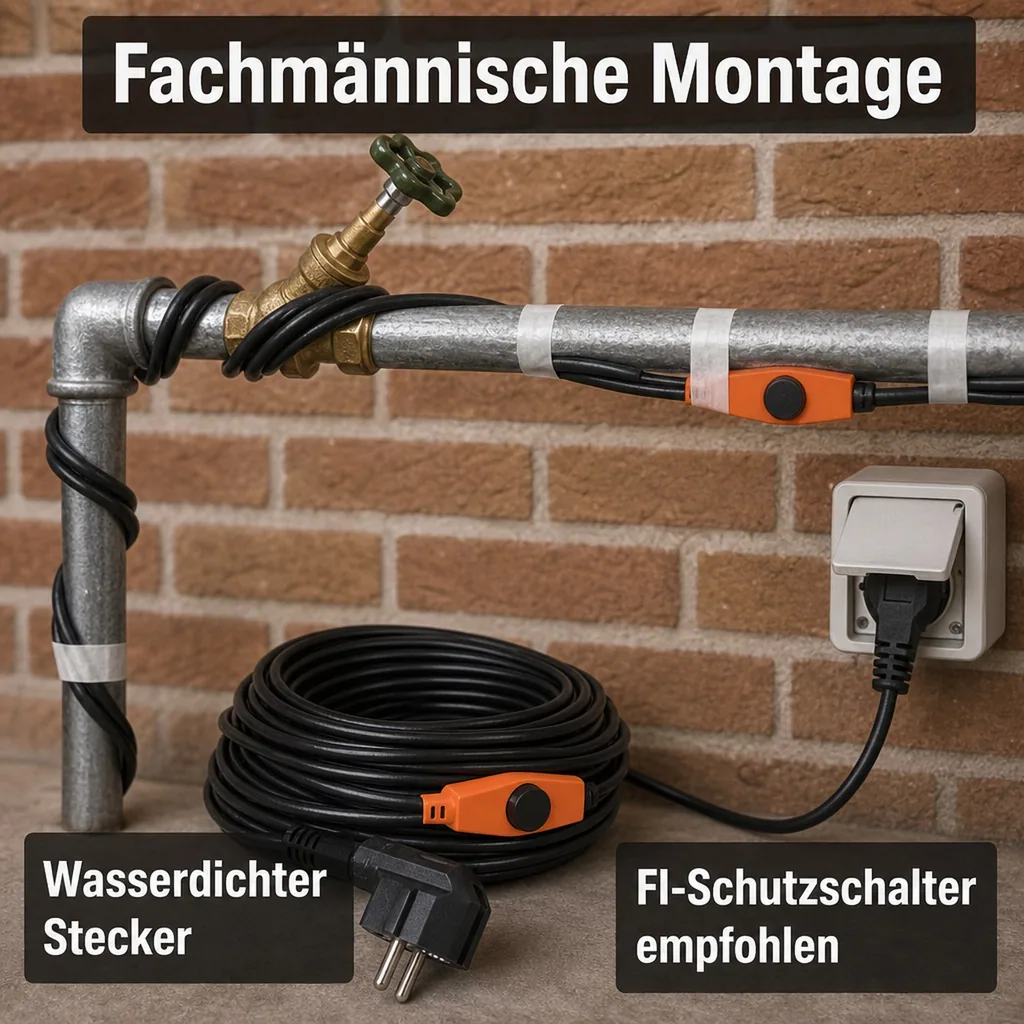 Frostschutz Heizleitung, 12 m, 192 Watt