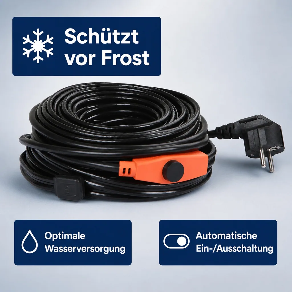 Frostschutz Heizleitung, 12 m, 192 Watt
