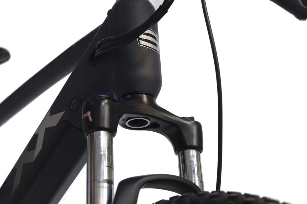Unisex Mountain E-Bike, 27,5 Zoll, Rahmenhöhe 47 cm, 9-Gang Kettenschaltung, schwarz matt, Garmisch