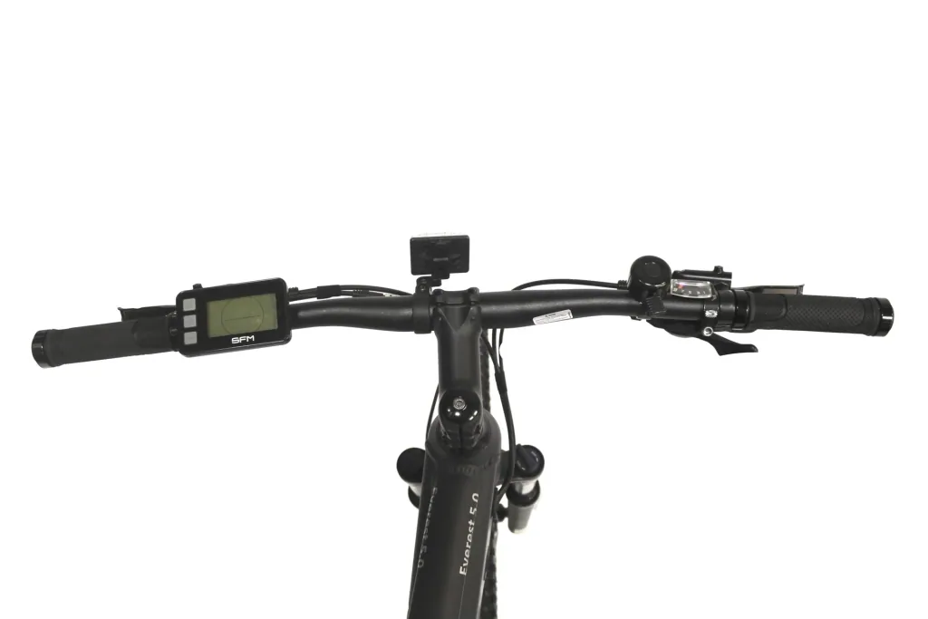 Unisex Mountain E-Bike, 27,5 Zoll, Rahmenhöhe 47 cm, 9-Gang Kettenschaltung, schwarz matt, Garmisch