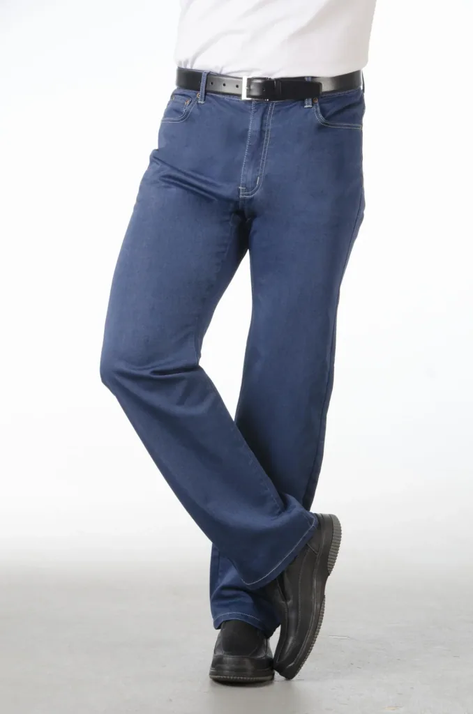 Edeljeans, knitterfrei, besonders weich, Farbe blau Gr.25