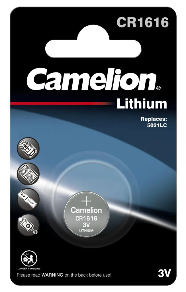 Lithium Knopfzelle CR1616, 3V - 1 Stück