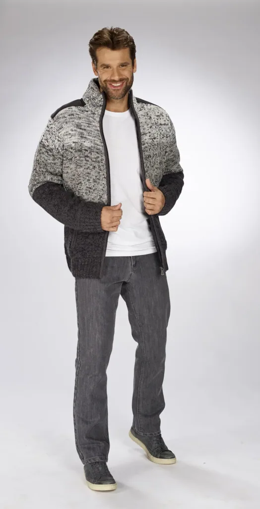 Komfortjeans im 5-Pocket Style, Farbe grau, Gr.52