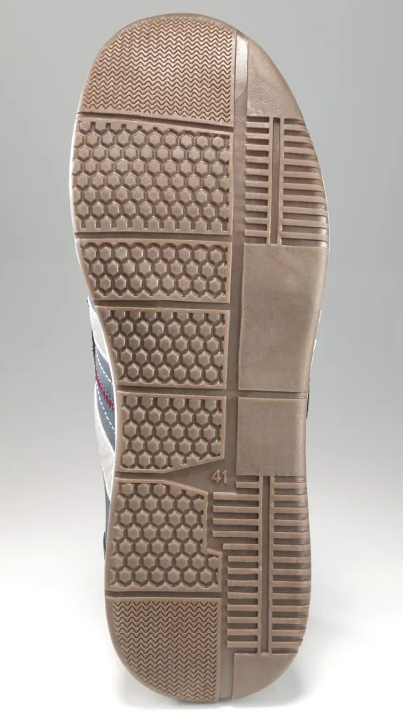 Slipper mit Klettverschluß, Farbe marine, Gr.46