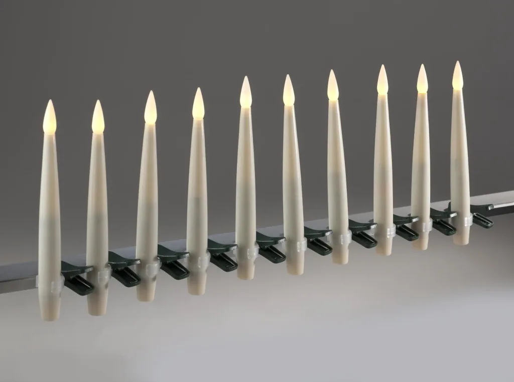 Kabellose Spitzkerzen mit Fernbedienung - 10er Set