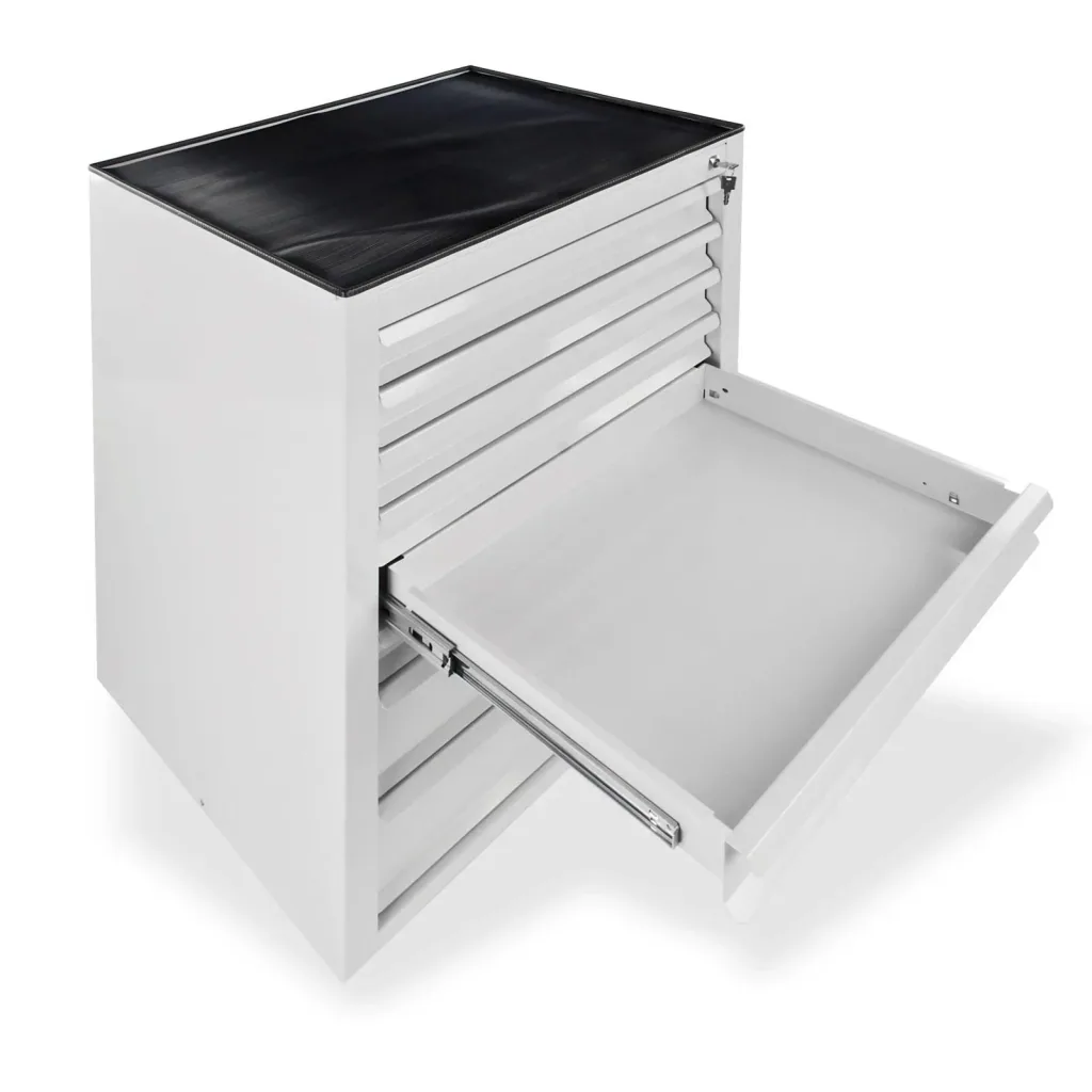 Schubladenschrank / Werkzeugschrank mammut, 8 Schubladen, RAL 7035