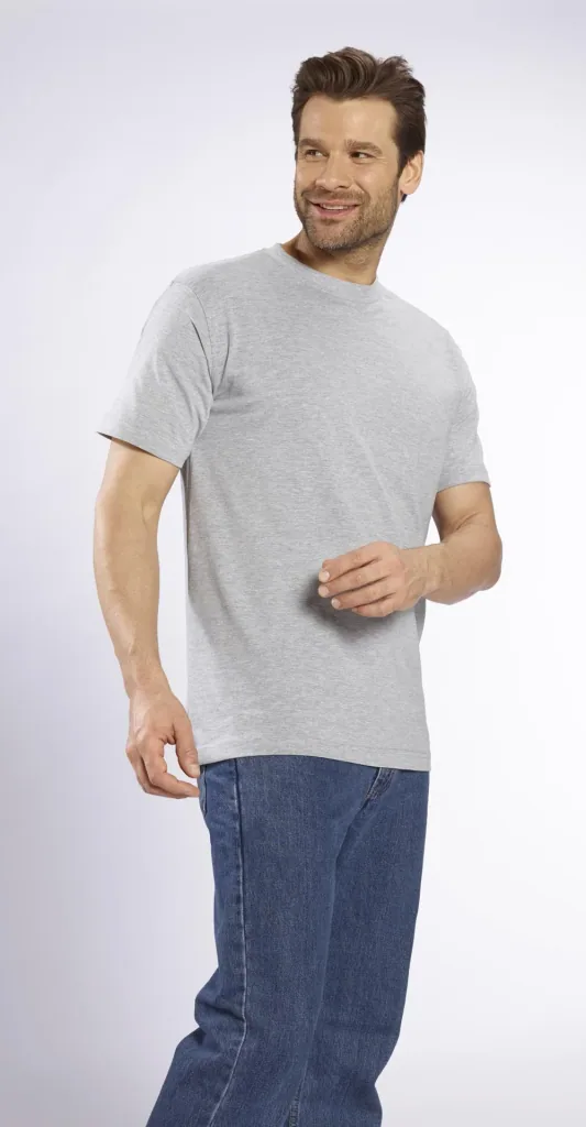 Big Size T-Shirt, silbergrau Gr.S