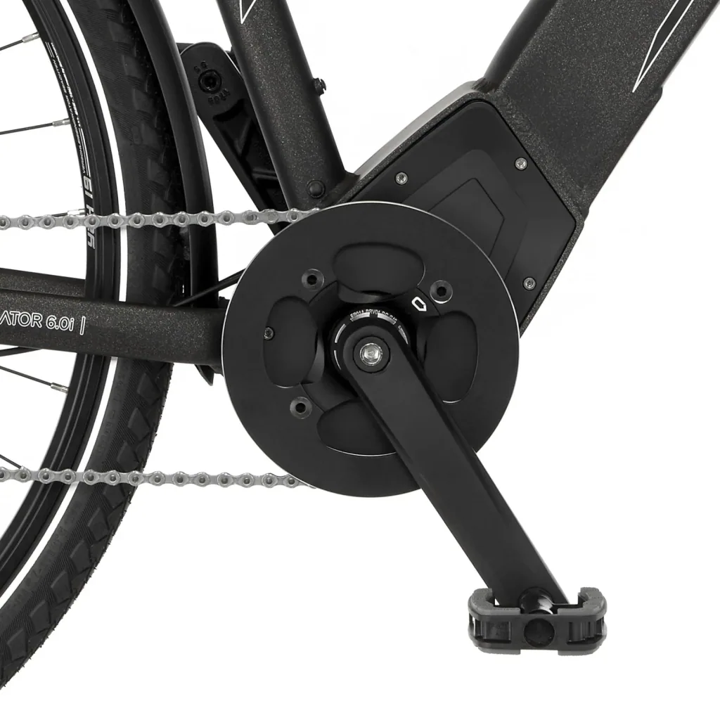 Herren E-Bike Trekking, 28 Zoll, Rahmengröße 50cm, 10-Gang Kettenschaltung, graphit metallic matt, VIATOR 6.0i