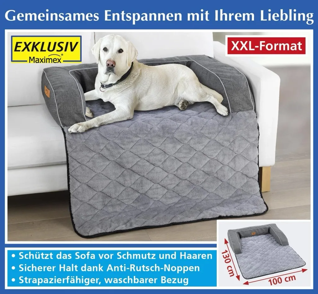 Couch in Couch "Premium", Anthrazit, Größe L, 100 x 130 cm