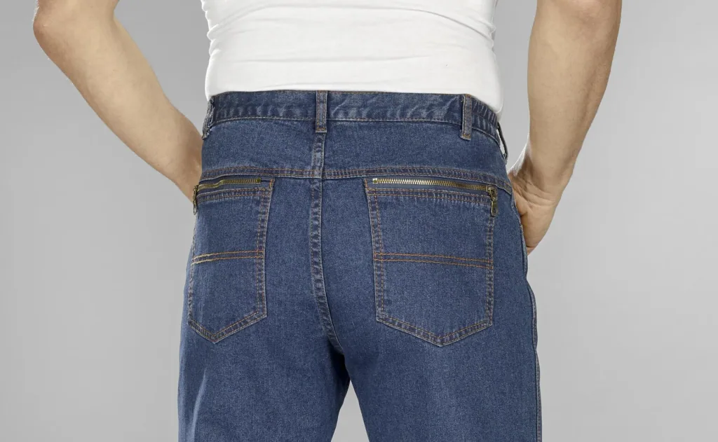 Extraleichte Reisejeans, Farbe blue stone, Gr.30