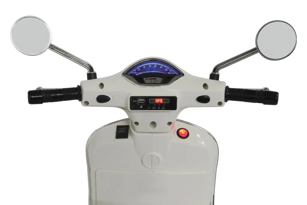 Ride-on Vespa für Kinder, 12 Volt, Weiß