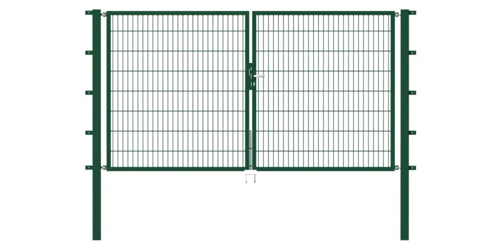 Doppeltor Flexo mit Zubehör, grün, Breite 350 cm, Höhe 80 cm, PF: 80x80 cm