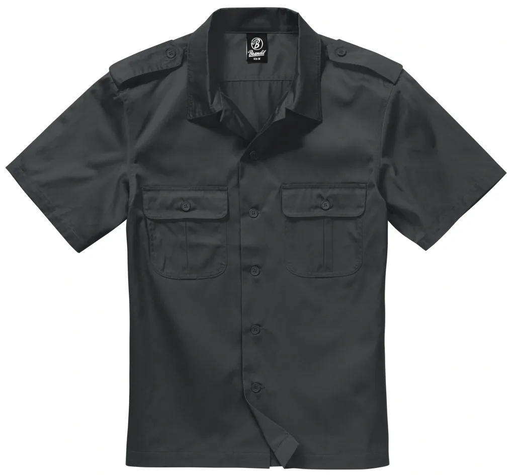 US Hemd, Halbarm, Farbe schwarz, Gr.4XL