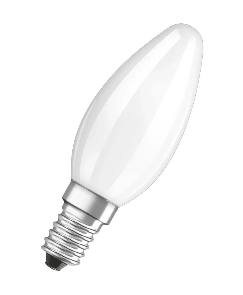 BASE RETRO LED Kerze mit 4 Watt, E14, warmweiß, matt - 3 Stück
