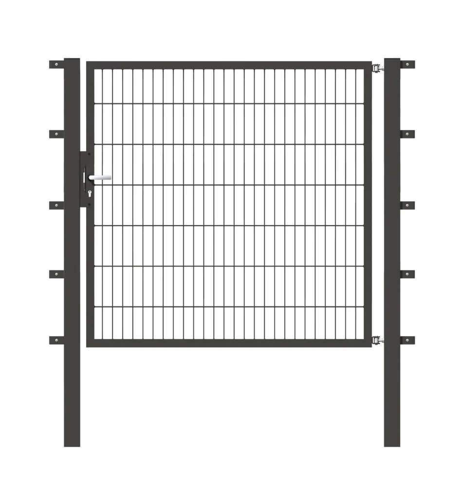 Einzeltor Flexo mit Zubehör, anthrazit/ Breite 150 cm, Höhe 140 cm