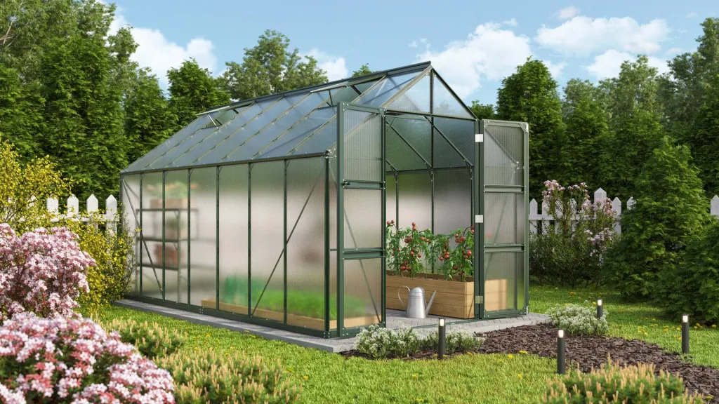 Gewächshaus Domus 11500 HKP 4 mm, Farbe smaragd