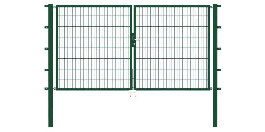 Doppeltor Flexo mit Zubehör, grün, Breite 350 cm, Höhe 120 cm, PF: 80x80 cm