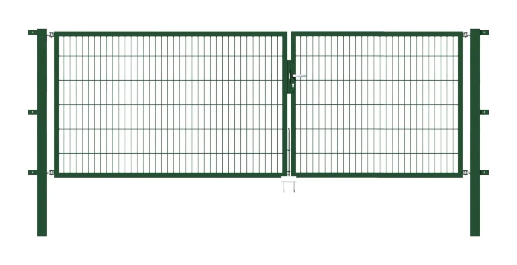 Doppeltor Flexo mit Zubehör, grün, Breite 350 cm, Höhe 120 cm, PF: 80x80 cm