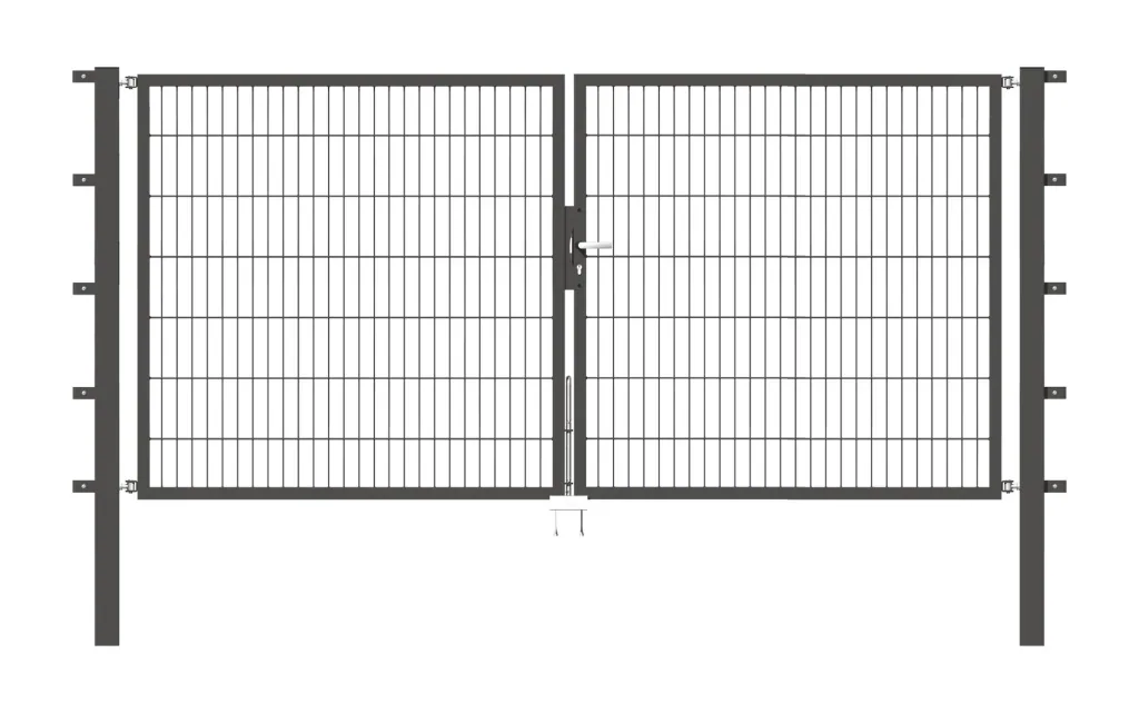 Doppeltor-Set Flexo inkl. Pfosten 3 x 1,4 m anthrazit