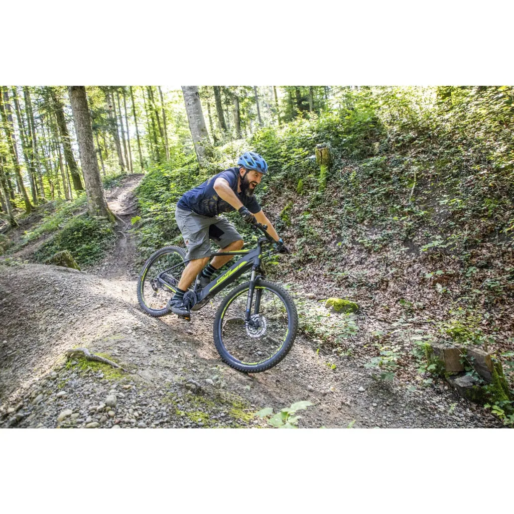 Unisex E-Bike MTB, 29 Zoll, Rahmengröße 46cm, 10-Gang Kettenschaltung, schiefergrau matt, MONTIS 5.0i
