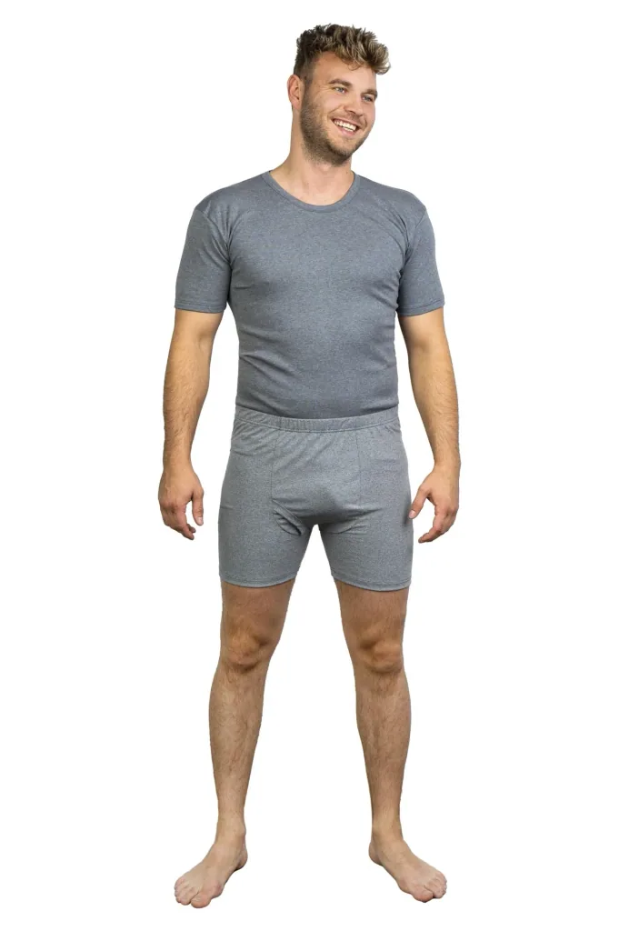 Unterhemd, dunkelgrau/melange, Gr.XL