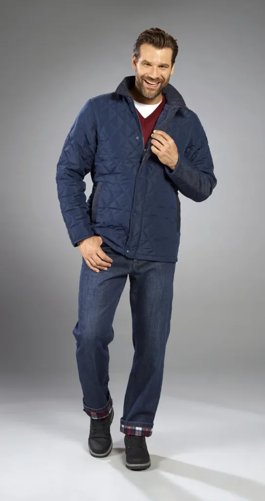 Steppjacke mit Stehkragen, Farbe marine, Gr. M