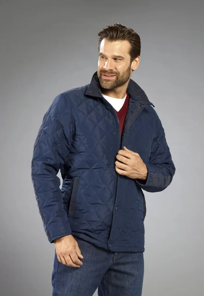 Steppjacke mit Stehkragen, Farbe marine, Gr. M