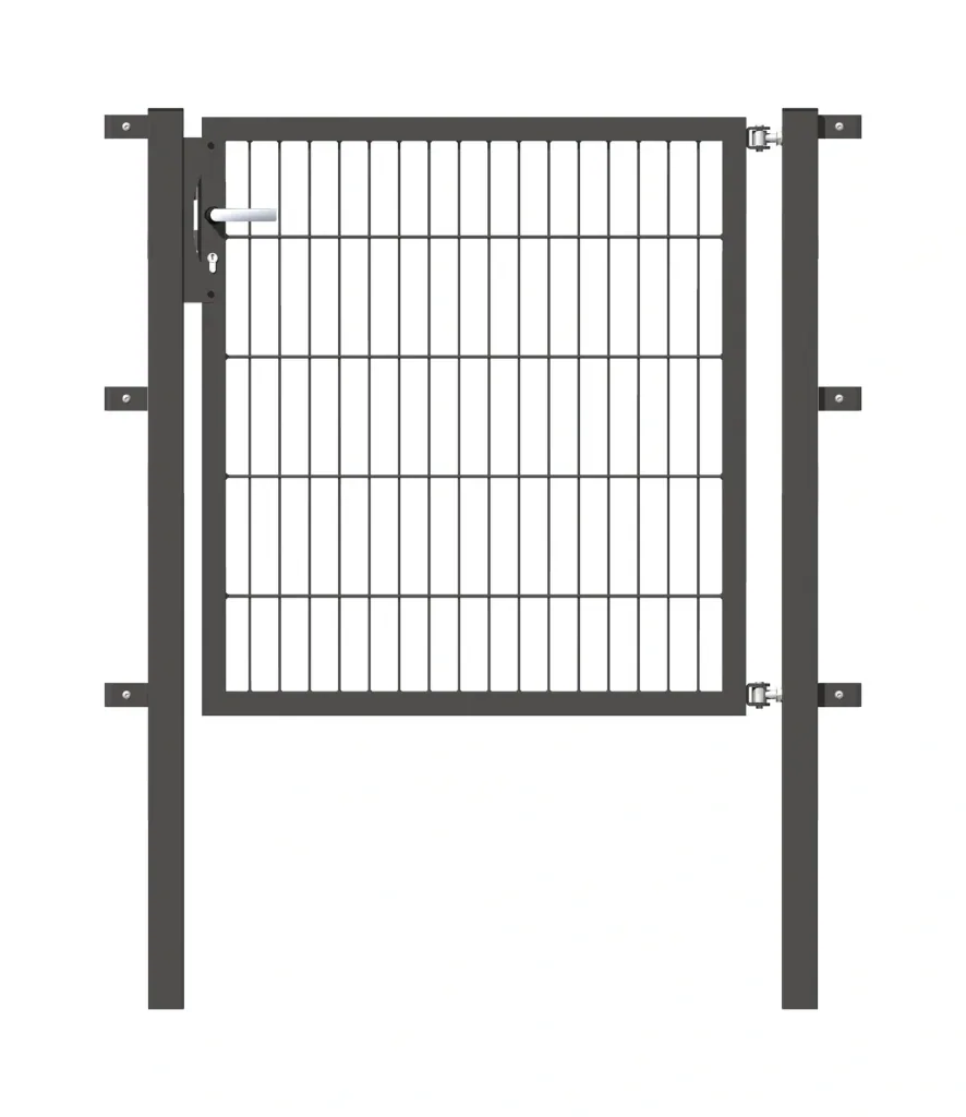 Einzeltor Flexo mit Zubehör, anthrazit/ Breite 100 cm, Höhe 100 cm