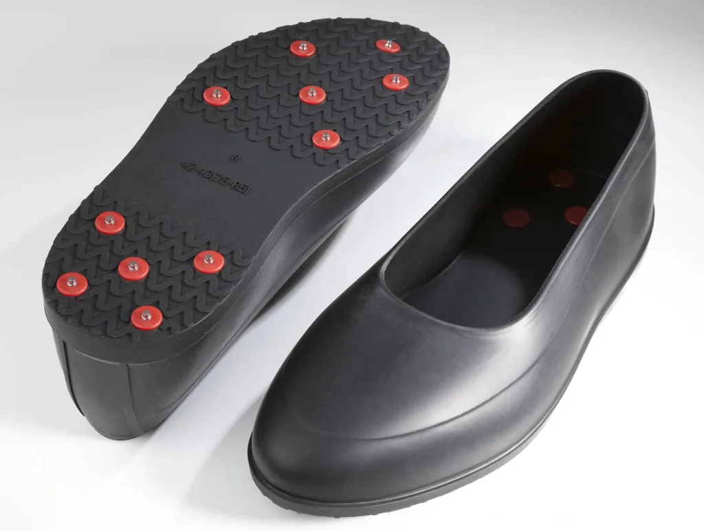 Silikon Gleitschutzschuhe mit Spikes, Gr. XXL/ 44 - 45