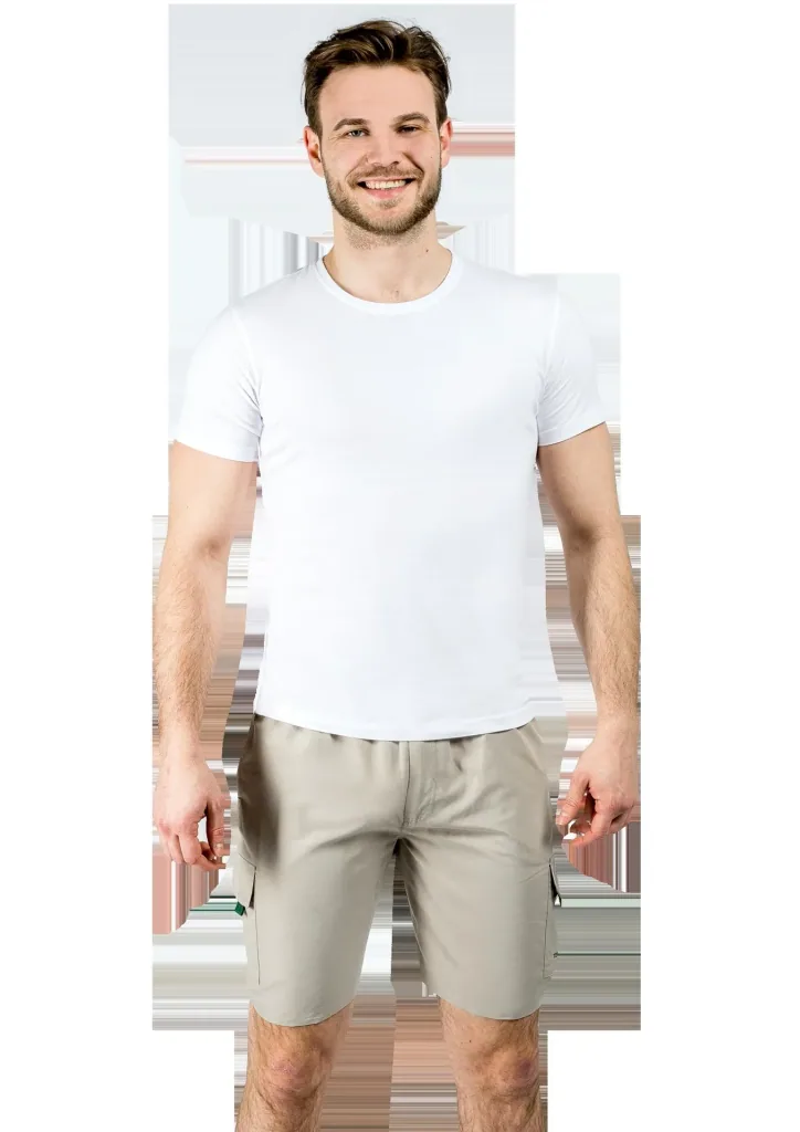 Cargoshort mit Gummizug, Farbe sand, Gr.L
