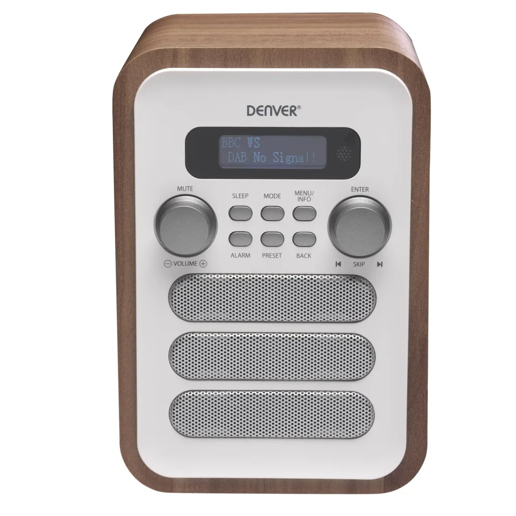 Radio mit elegantem Holz Design und Bluetooth Funktion, weiß
