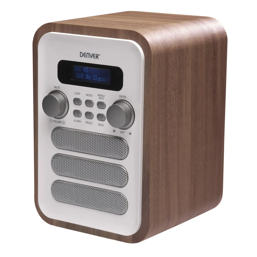 Radio mit elegantem Holz Design und Bluetooth Funktion, weiß