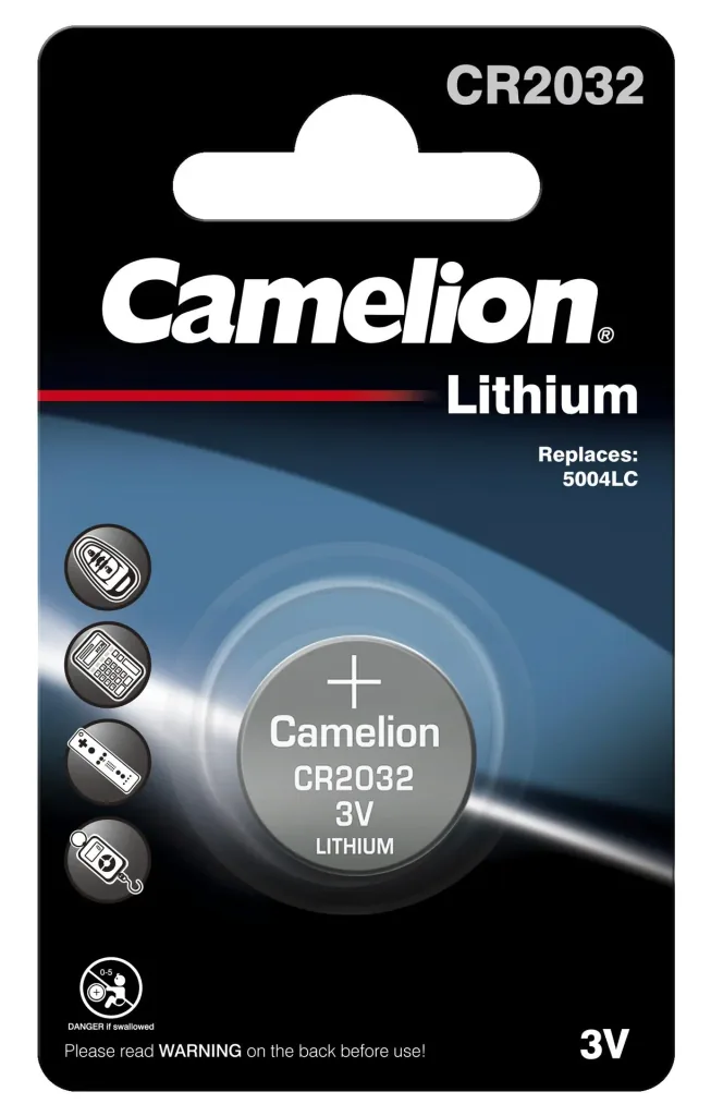 Lithium Knopfzelle CR2032, 3V - 1 Stück