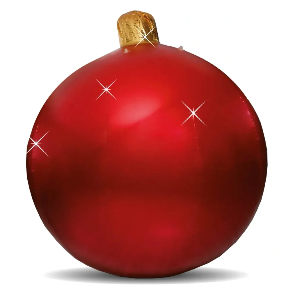 Aufblasbare Weihnachtskugel 200 cm mit 5 Edelstahl Ösen