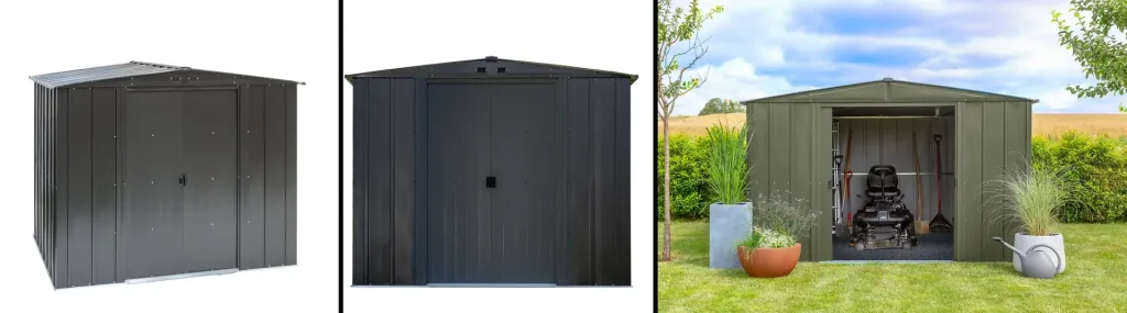 Gerätehaus Metallgerätehaus 10x10 313x297x209 cm Onyx Schwarz