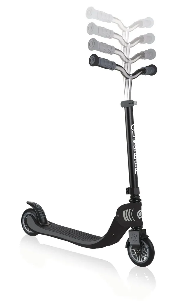 FLOW FOLDABLE 125   Tretroller, 125 mm, ABEC 5, höhenverstellbar, Klappmechanismus, schwarz-grau