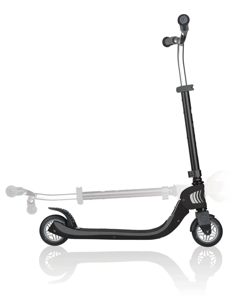 FLOW FOLDABLE 125   Tretroller, 125 mm, ABEC 5, höhenverstellbar, Klappmechanismus, schwarz-grau
