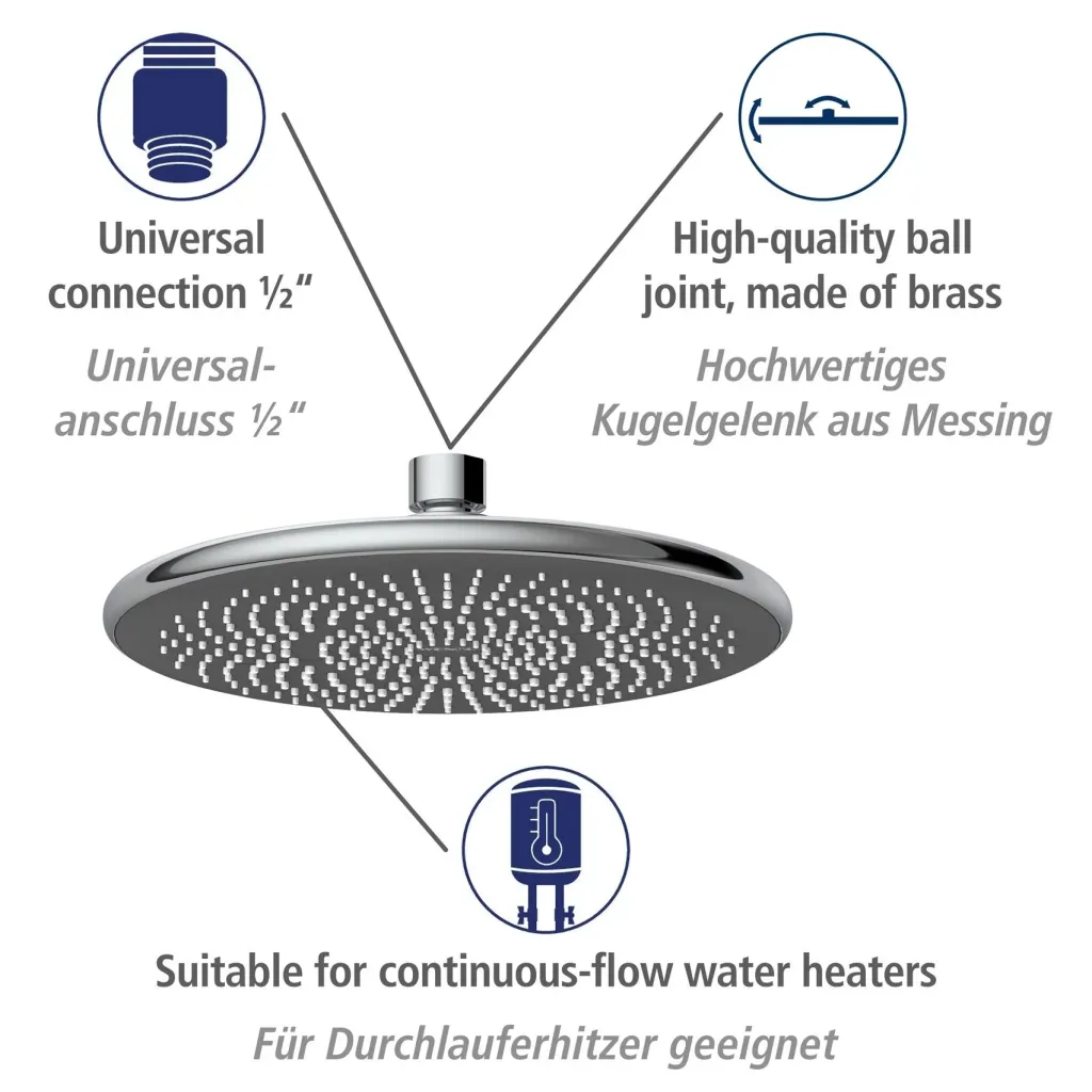 Wasserspar-Duschsystem Watersaving Chrom