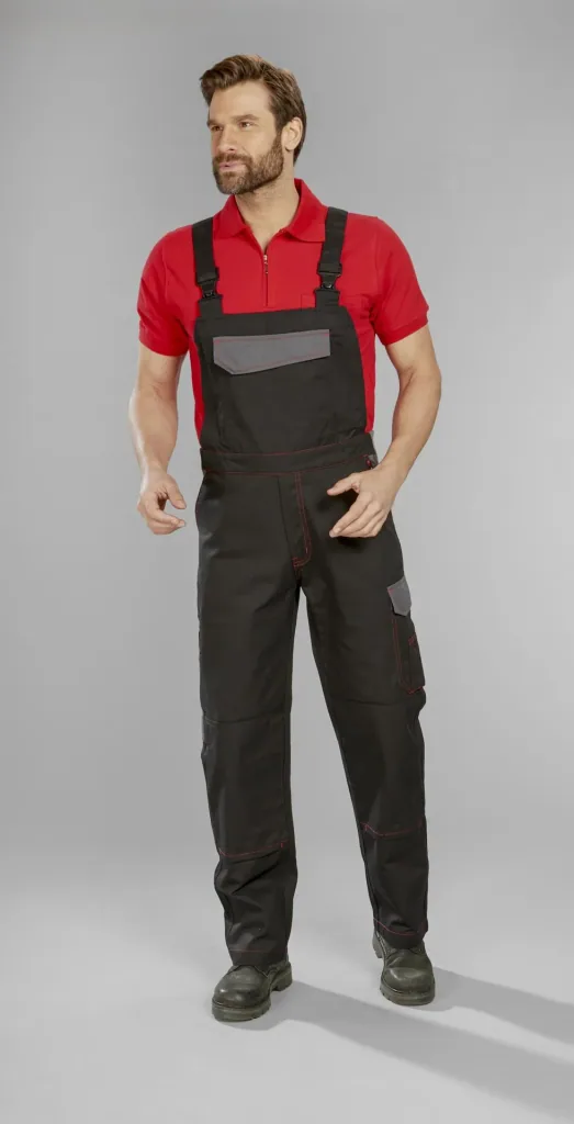 Latzhose für Beruf und Hobby, Farbe schwarz, Gr. 56