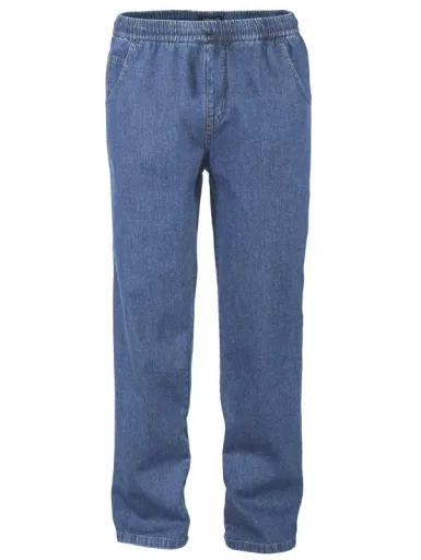 Schlupfjeans mit Dehnbund, Farbe indigo, Gr.48